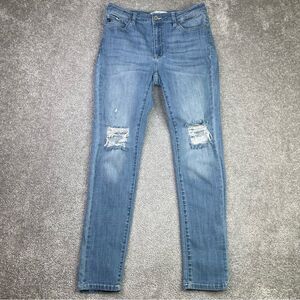 KanCan Jeans Women's 11/29 Blue Skinny High Rise Light Wash Denim Stretch